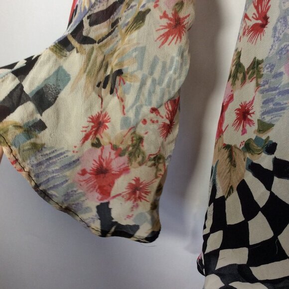 Nostalgia II Colorful Pull Over Blouse Size 2X - Picture 3 of 7